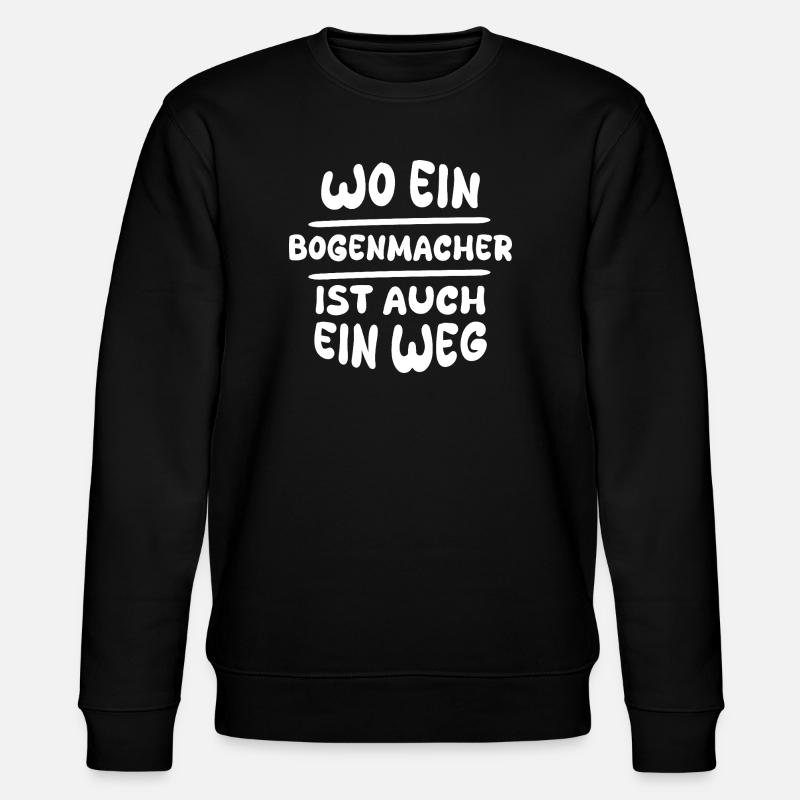 Bogenmacher Bogenmacher - Stanley/Stella Unisex Bio-Sweatshirt CHANGER  - Schwarz