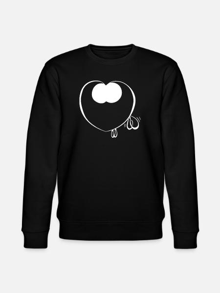 Filou kro mooing - Stanley/Stella CHANGER Unisex Organic Sweatshirt - black