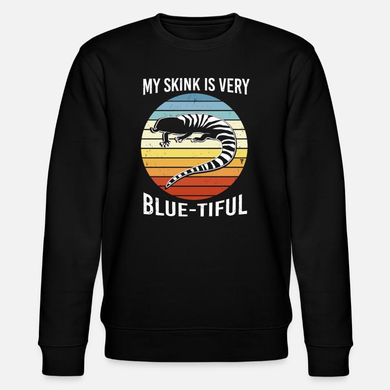Langue bleue lézard - Sweat bio CHANGER Stanley/Stella Unisexe - noir