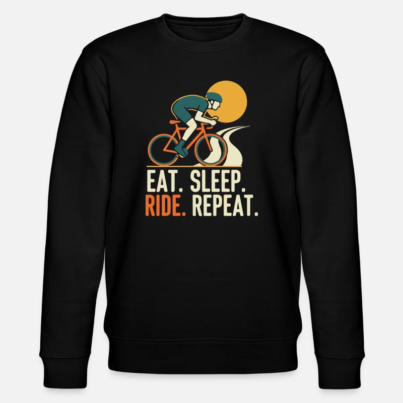 Reiten. Essen. Schlafen. Wiederholen. - Stanley/Stella Unisex Bio-Sweatshirt CHANGER  - Schwarz