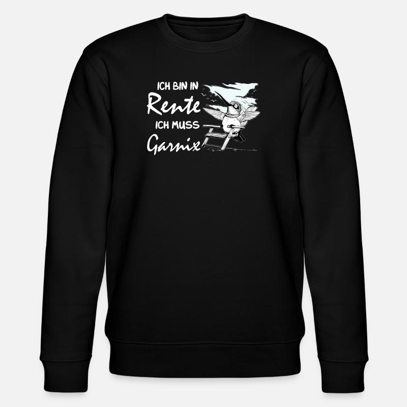 Funny German retirement design - Stanley/Stella CHANGER Unisex Organic Sweatshirt - black