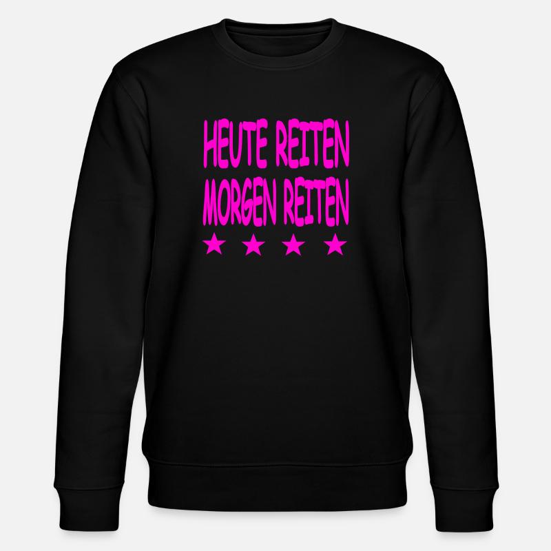Reiten - Stanley/Stella Unisex Bio-Sweatshirt CHANGER  - Schwarz