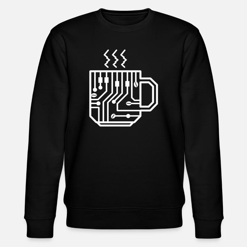 Circuit Mug Glyph Tech Brew - Stanley/Stella CHANGER Unisex Organic Sweatshirt - black