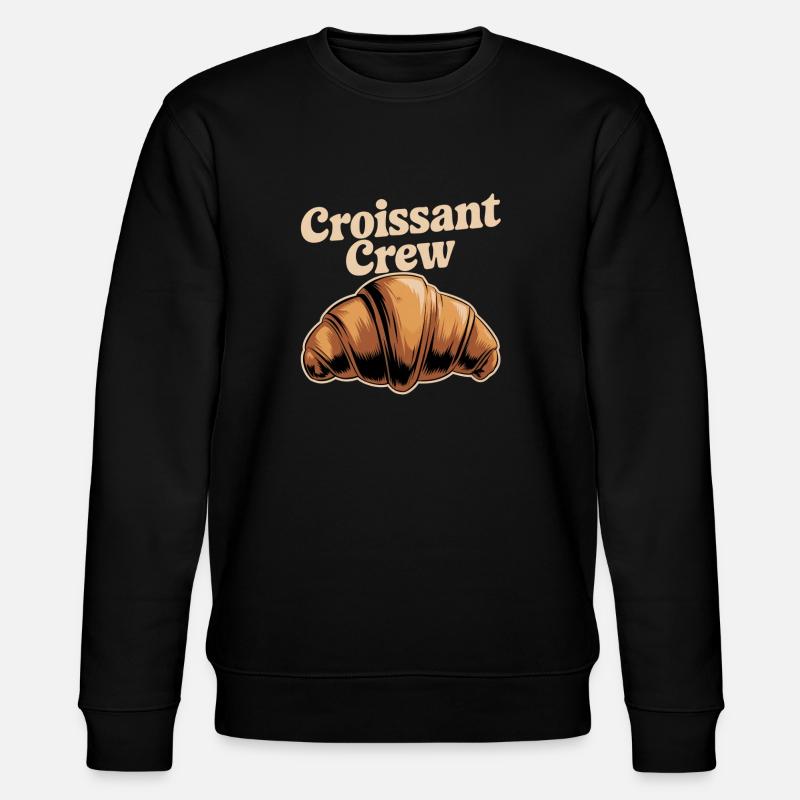 Croissant Crew - Stanley/Stella Unisex Bio-Sweatshirt CHANGER  - Schwarz