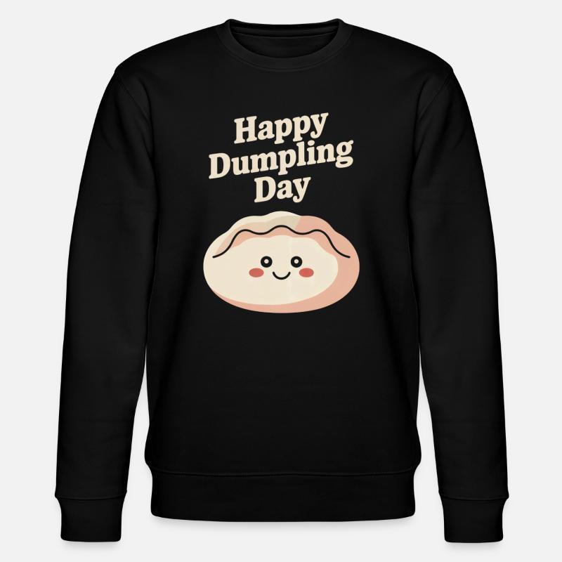 Happy Dumpling Day - Stanley/Stella Unisex Bio-Sweatshirt CHANGER  - Schwarz