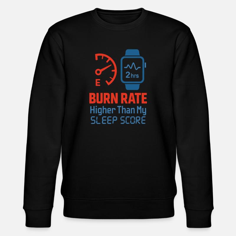 Startup-gründer Survivor Burnout Recover - Stanley/Stella Unisex Bio-Sweatshirt CHANGER  - Schwarz