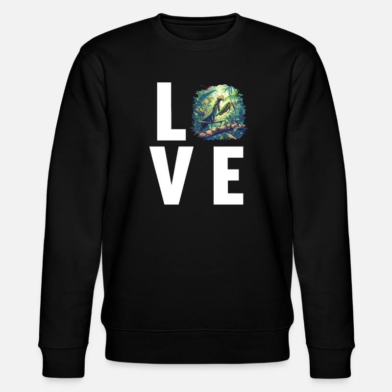 Gottesanbeterinnen Gottesanbeterin - Stanley/Stella Unisex Bio-Sweatshirt CHANGER  - Schwarz