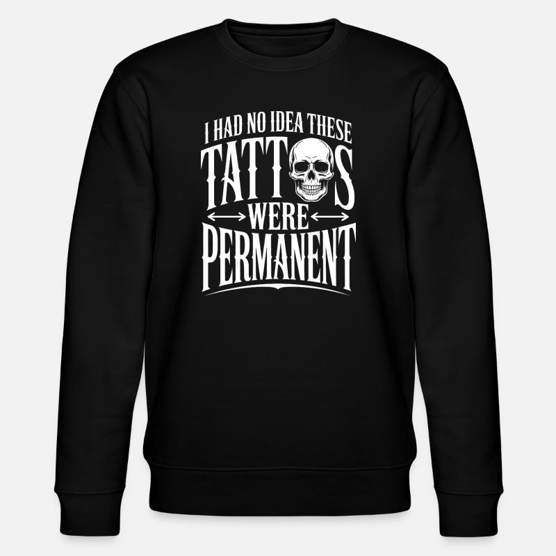 Tattoo-Permanenz-Schädel-T-Shirt - Stanley/Stella Unisex Bio-Sweatshirt CHANGER  - Schwarz