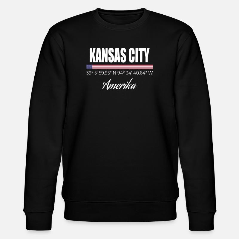 Kansas City - Stanley/Stella Unisex Bio-Sweatshirt CHANGER  - Schwarz