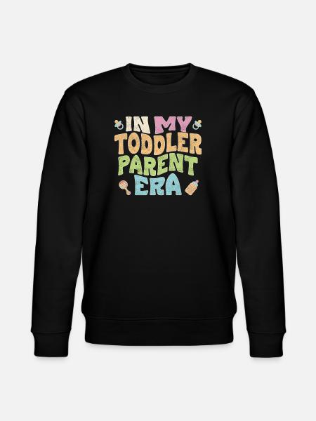 In my toddler parent era - Stanley/Stella Unisex Bio-Sweatshirt CHANGER - Schwarz