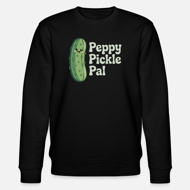Peppy Pickle Pal - Concombre - Sweat bio CHANGER Stanley/Stella Unisexe - noir