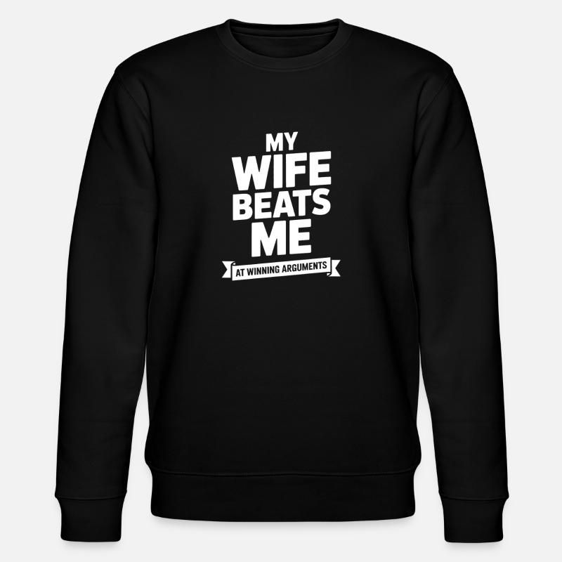Winning Arguments Ribbon Tee - Stanley/Stella CHANGER Unisex Organic Sweatshirt - black