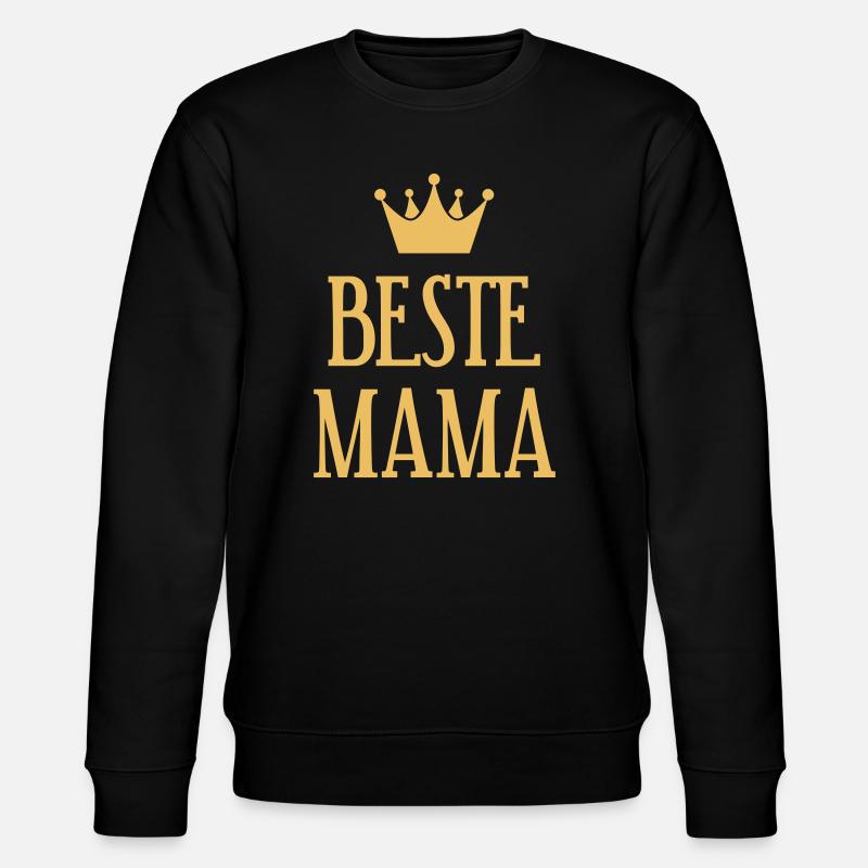 Beste Mama Krone - Stanley/Stella Unisex Bio-Sweatshirt CHANGER  - Schwarz