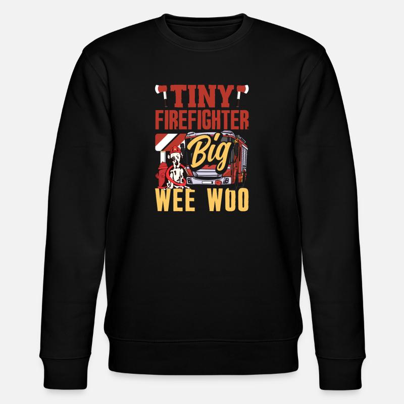 Escouade Wee Woo Pompier, Petit Pompier - Sweat bio CHANGER Stanley/Stella Unisexe - noir