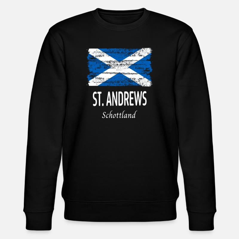 St. Andrews - Stanley/Stella Unisex Bio-Sweatshirt CHANGER  - Schwarz