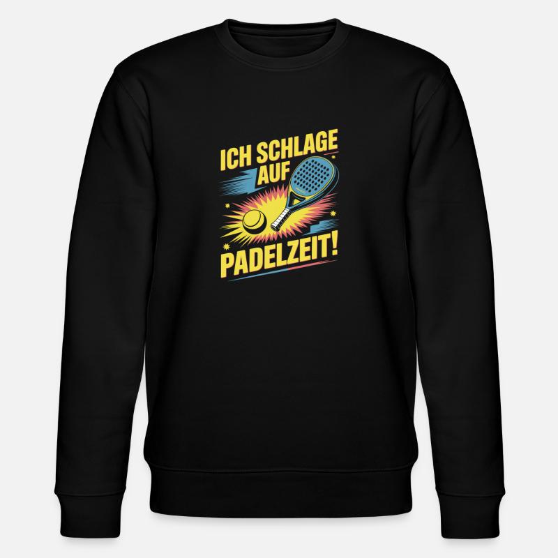 Padel Time Neon Hit - Sweat bio CHANGER Stanley/Stella Unisexe - noir