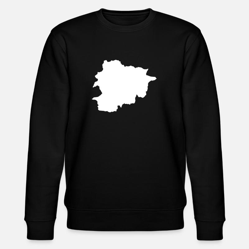 Andorra Kontur Silhouette - Stanley/Stella Unisex Bio-Sweatshirt CHANGER  - Schwarz