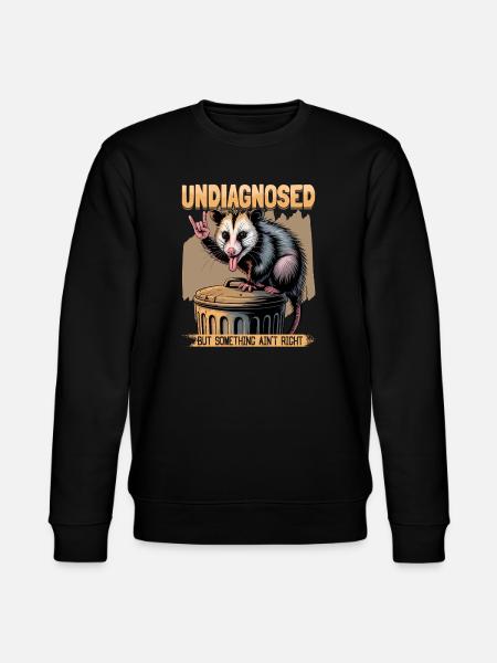 Funny Opossum - Stanley/Stella CHANGER Unisex Organic Sweatshirt - black