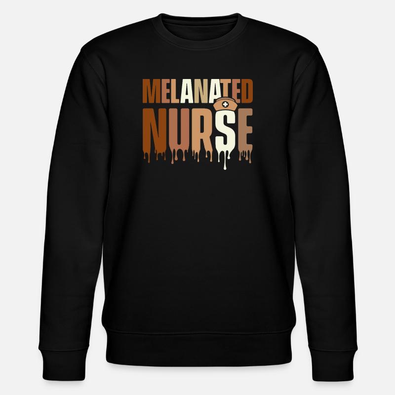 Infirmière mélanée – HBCU Melanin Pride - Sweat bio CHANGER Stanley/Stella Unisexe - noir