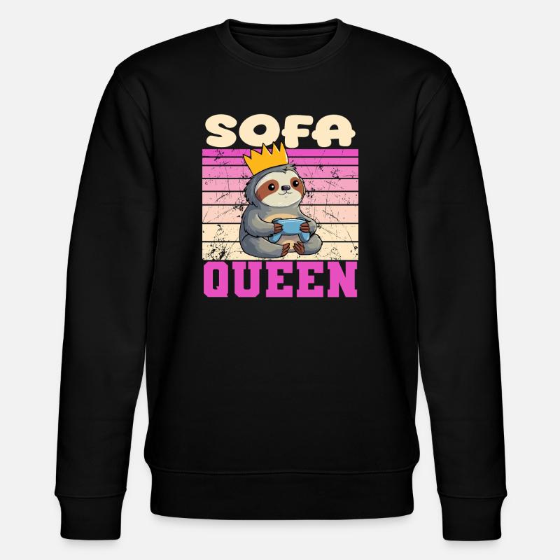 Gamerin Zocker queen - Stanley/Stella Unisex Bio-Sweatshirt CHANGER  - Schwarz