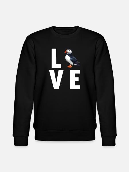 Puffin Papageientaucher - Stanley/Stella Unisex Bio-Sweatshirt CHANGER  - Schwarz