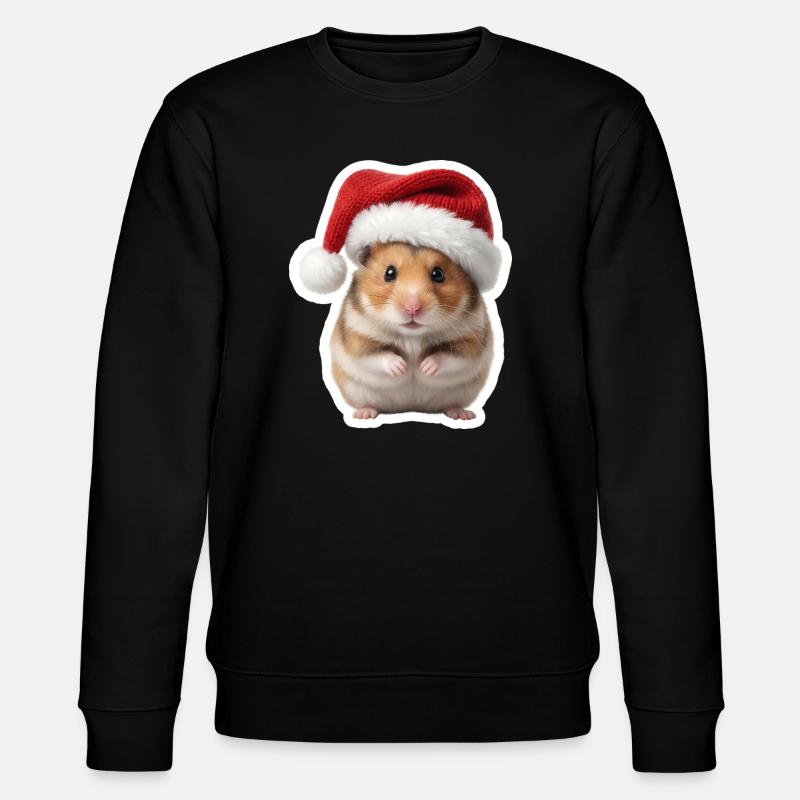Doux Hamster - Doux Noël - Sweat bio CHANGER Stanley/Stella Unisexe - noir