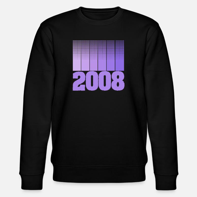 Geboren 2008 - Stanley/Stella Unisex Bio-Sweatshirt CHANGER  - Schwarz