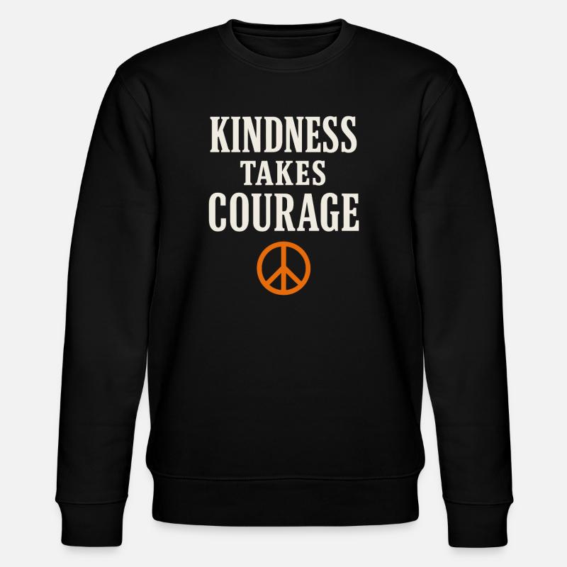 Anti-mobbing-freundlichkeit, Stehen Sie - Stanley/Stella Unisex Bio-Sweatshirt CHANGER  - Schwarz