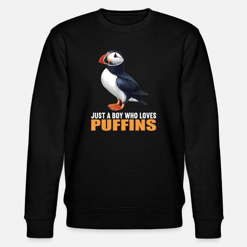 Puffin Papageientaucher - Stanley/Stella Unisex Bio-Sweatshirt CHANGER  - Schwarz