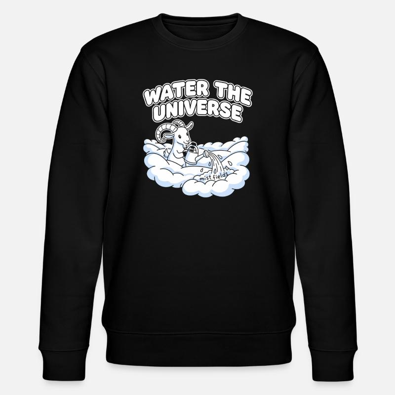 Wasser das Universum - Stanley/Stella Unisex Bio-Sweatshirt CHANGER  - Schwarz