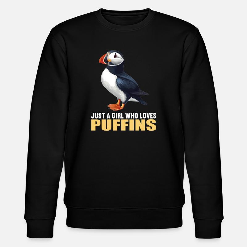 Puffin Papageientaucher - Stanley/Stella Unisex Bio-Sweatshirt CHANGER - Schwarz
