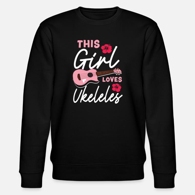 Hawaiian Ukulele Uke Girl This - Stanley/Stella Unisex Bio-Sweatshirt CHANGER  - Schwarz