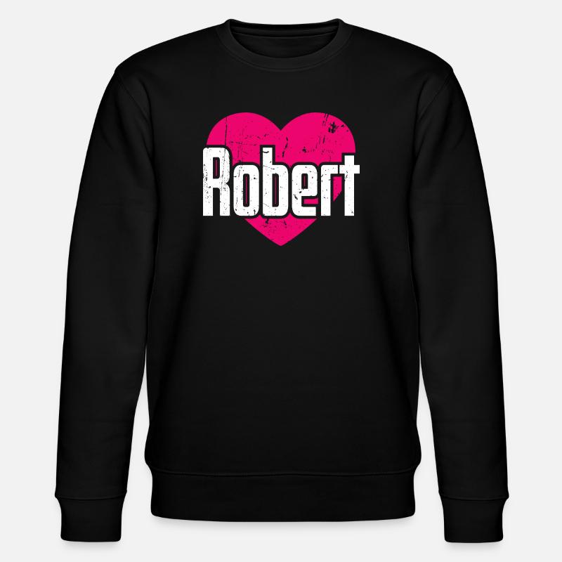 J’aime Robert Pink Heart J’aime Robert - Sweat bio CHANGER Stanley/Stella Unisexe - noir