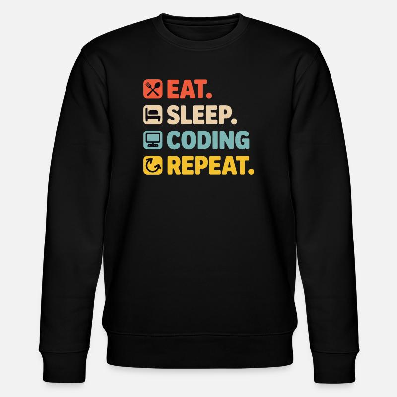 Programmiererleben Humor für Programmierer - Stanley/Stella Unisex Bio-Sweatshirt CHANGER  - Schwarz