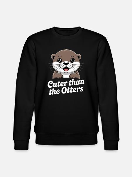 Cuter Than the Otters - Stanley/Stella CHANGER Unisex Organic Sweatshirt - black