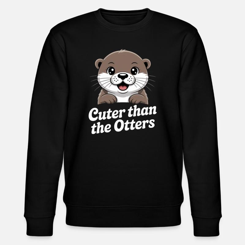 Cuter Than the Otters - Stanley/Stella CHANGER Unisex Organic Sweatshirt - black