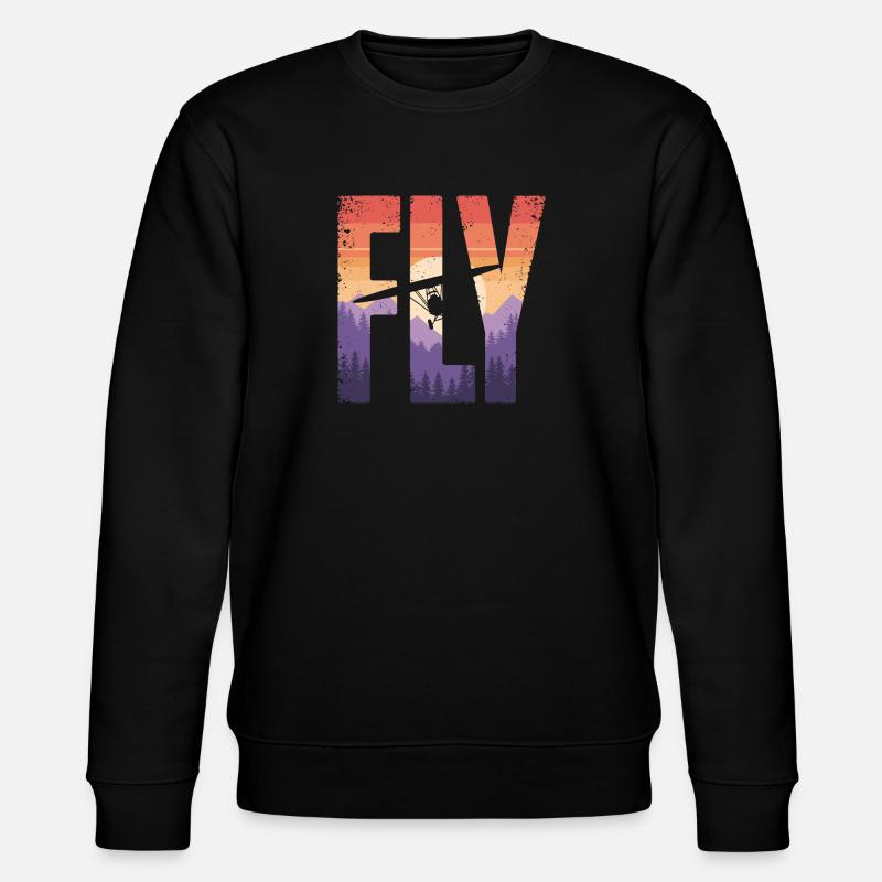 Vol vers le coucher du soleil - Sweat bio CHANGER Stanley/Stella Unisexe - noir