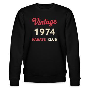 Vintage 1974 – Année de naissance rétro du Karate Club - Sweat bio CHANGER Stanley/Stella Unisexe - noir - Devant - Nik (191cm) & Marisol (170cm)