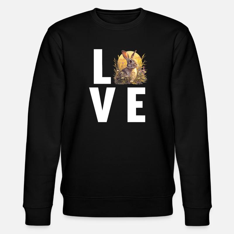 Bunny Bunny - Stanley/Stella CHANGER Unisex Organic Sweatshirt - black