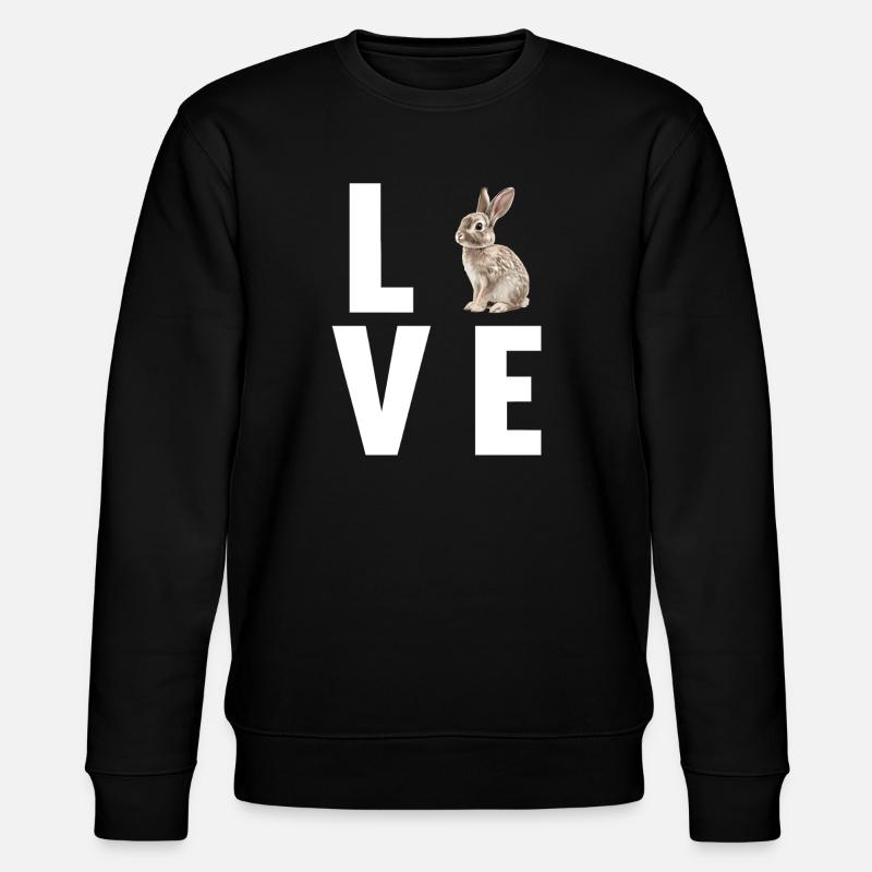 Hasen Hase - Stanley/Stella Unisex Bio-Sweatshirt CHANGER - Schwarz