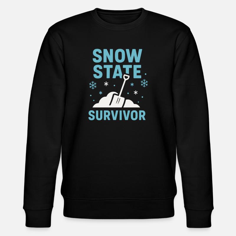 Kaltes Staatsleben Geschenk Eiskalte - Stanley/Stella Unisex Bio-Sweatshirt CHANGER  - Schwarz