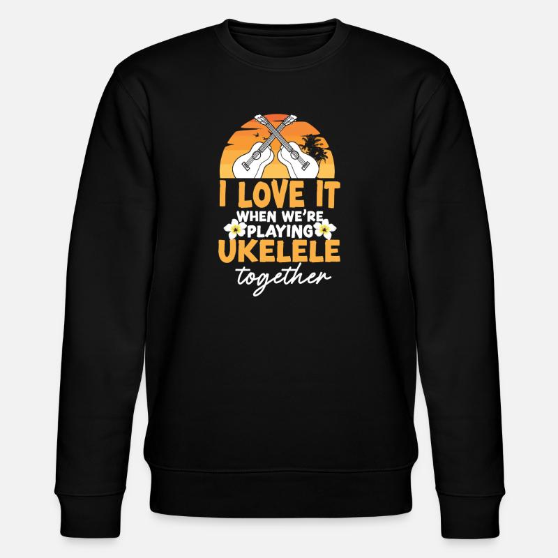 Amis du ukulélé hawaïen - Sweat bio CHANGER Stanley/Stella Unisexe - noir