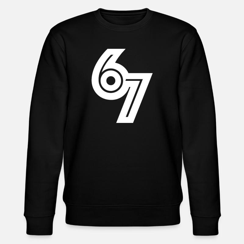 67_meme - Stanley/Stella Unisex Bio-Sweatshirt CHANGER  - Schwarz