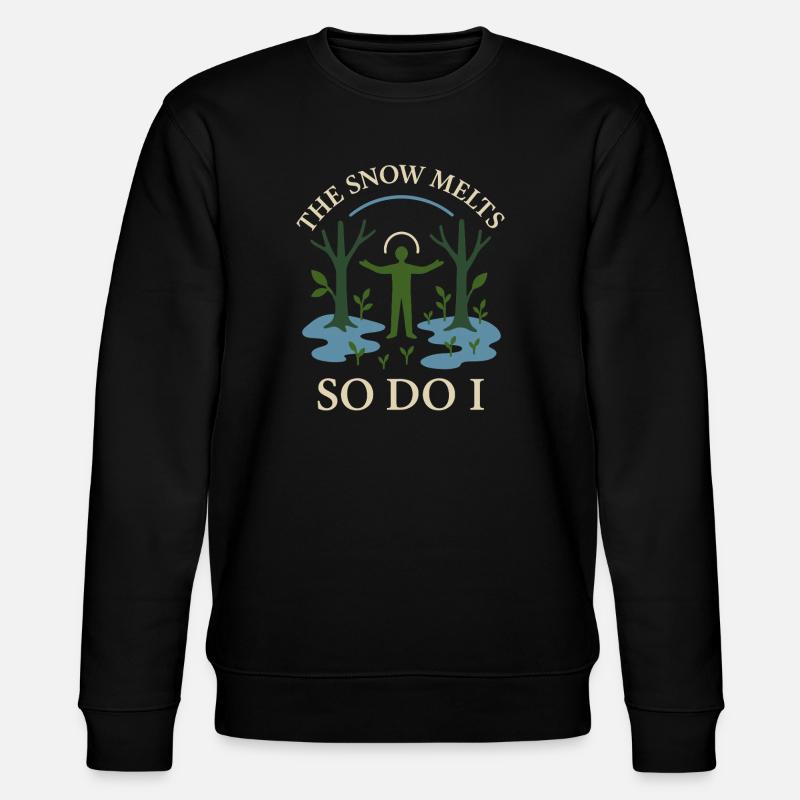 Forest Walk Overthinker Mental Reset - Stanley/Stella CHANGER Unisex Organic Sweatshirt - black