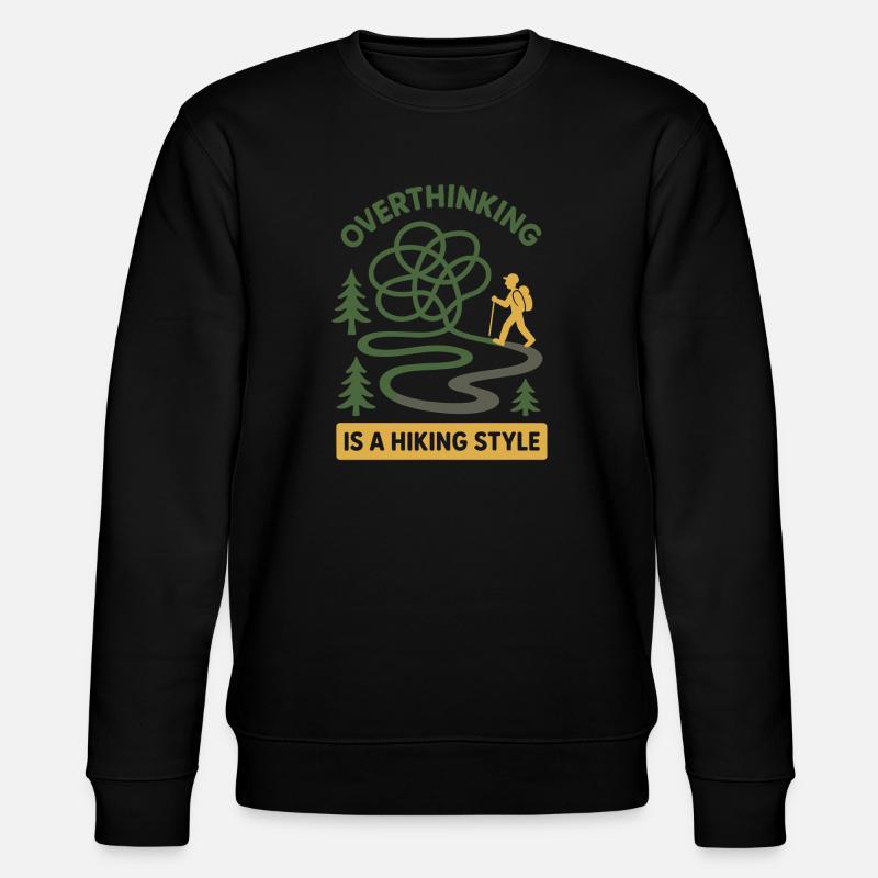 Forest Walk Overthinker Mental Reset - Stanley/Stella Unisex Bio-Sweatshirt CHANGER  - Schwarz