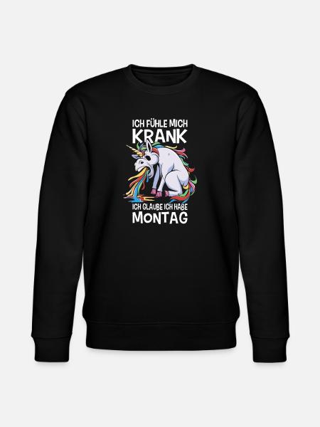 Ironiske ordsprog Ironisk Sjov Morgen-Grouch - Stanley/Stella økologisk unisex-sweatshirt CHANGER  - sort