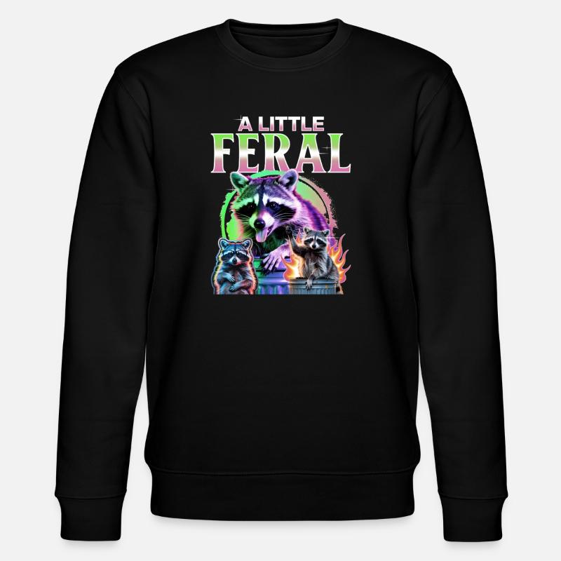 Drôle de raton laveur - Sweat bio CHANGER Stanley/Stella Unisexe - noir