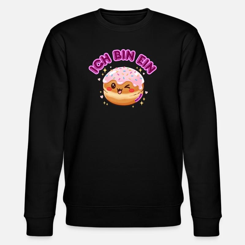 Ich bin ein Berliner - Stanley/Stella Unisex Bio-Sweatshirt CHANGER  - Schwarz