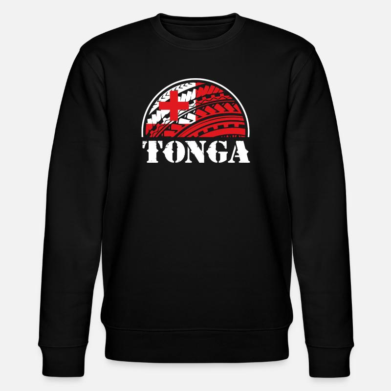 Tonga Tonga Tonga Rugby Tonga - Stanley/Stella CHANGER Unisex Organic Sweatshirt - black
