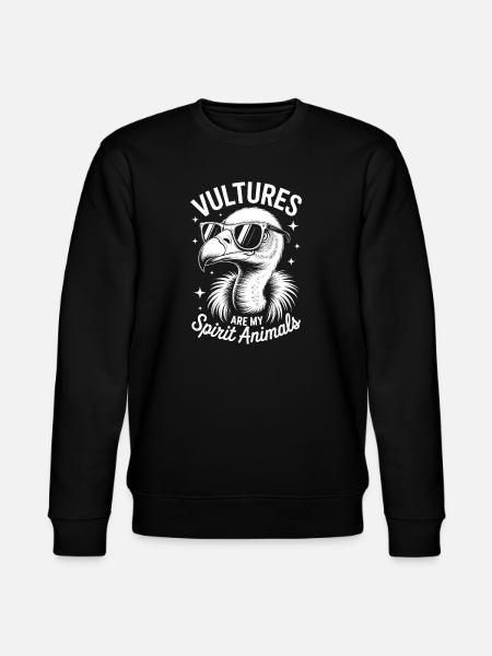 Vulture Saying Bird Funny Vulture Gift - Stanley/Stella CHANGER Unisex Organic Sweatshirt - black